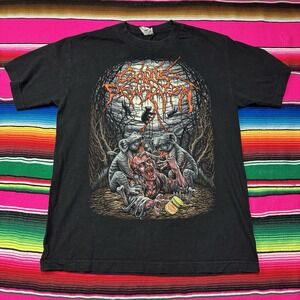 Cattle Decapitation T-Shirt Men M Double Sided Graphic Death‎ Metal Gore Band